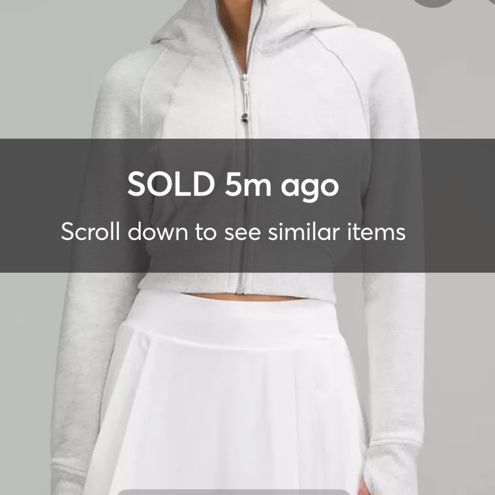 Lululemon Scuba Full-Zip Cropped Hoodie